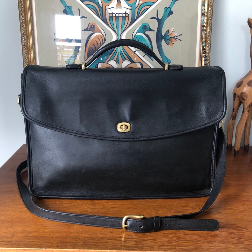 Coach Large Vintage Turnlock Satchel
